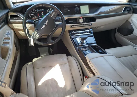 2019 Genesis G90 Ultimate z USA, uszkodzony, nr VIN KMHG54JH0KU050593